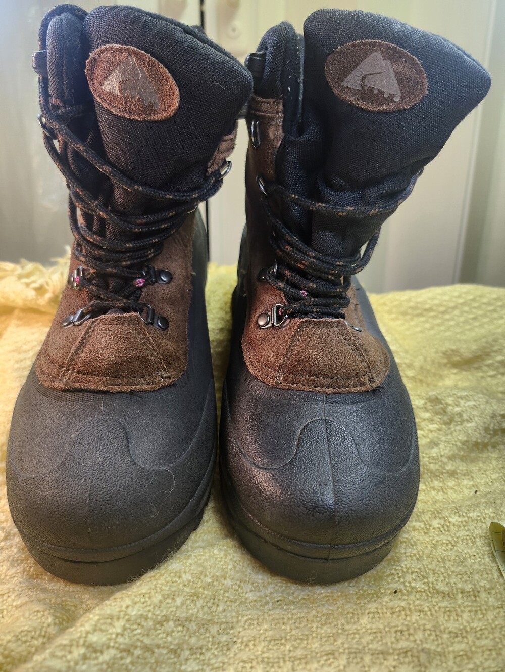 Ozark Trail Brown and Black Waterproof Hiking Boots